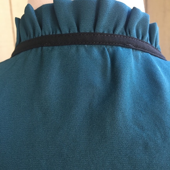 Lulus Tea Shop Teal Blue Long Sleeved Top - Picture 10 of 10
